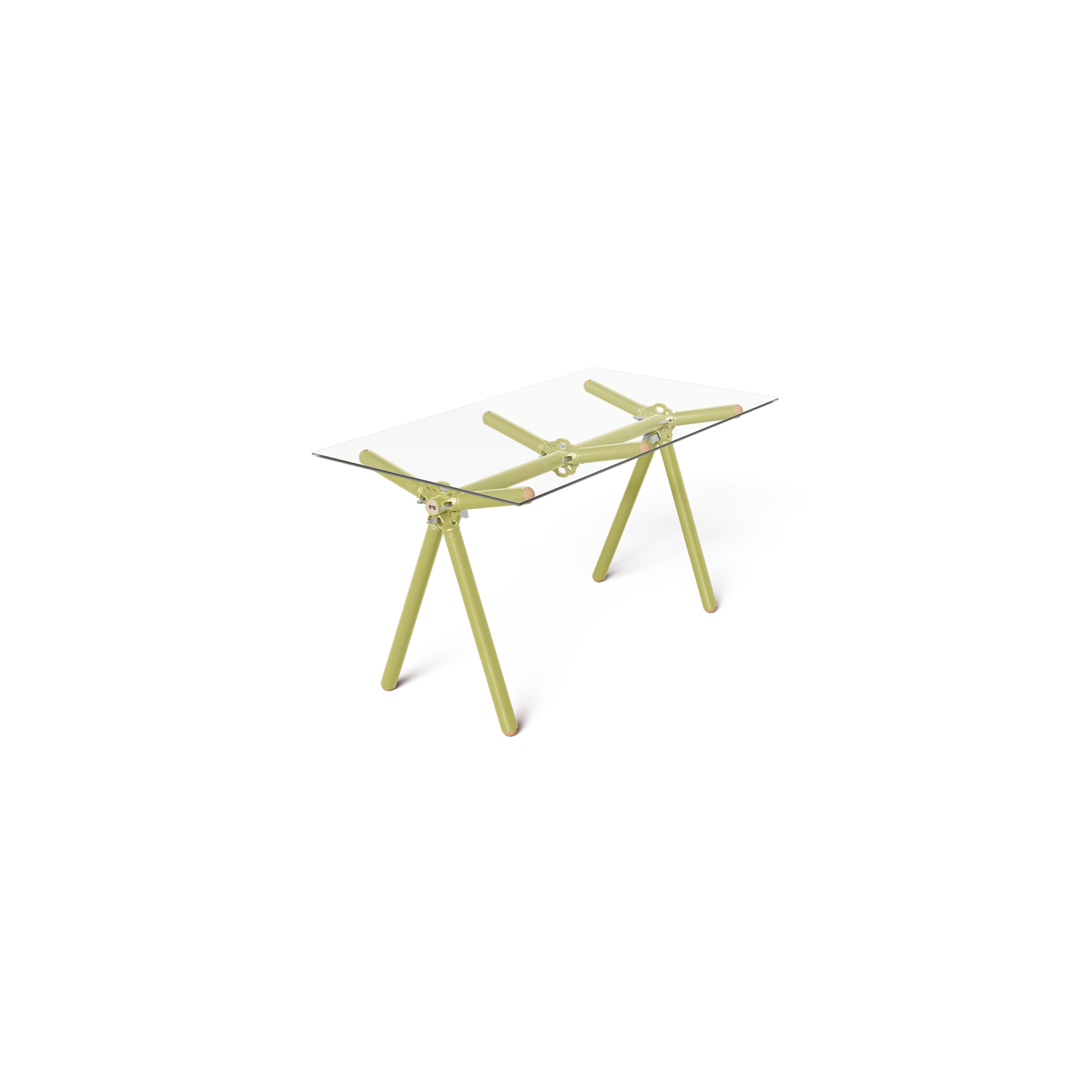 Table Clavex en Échafaudages Upcyclés, Modèle Réinventé