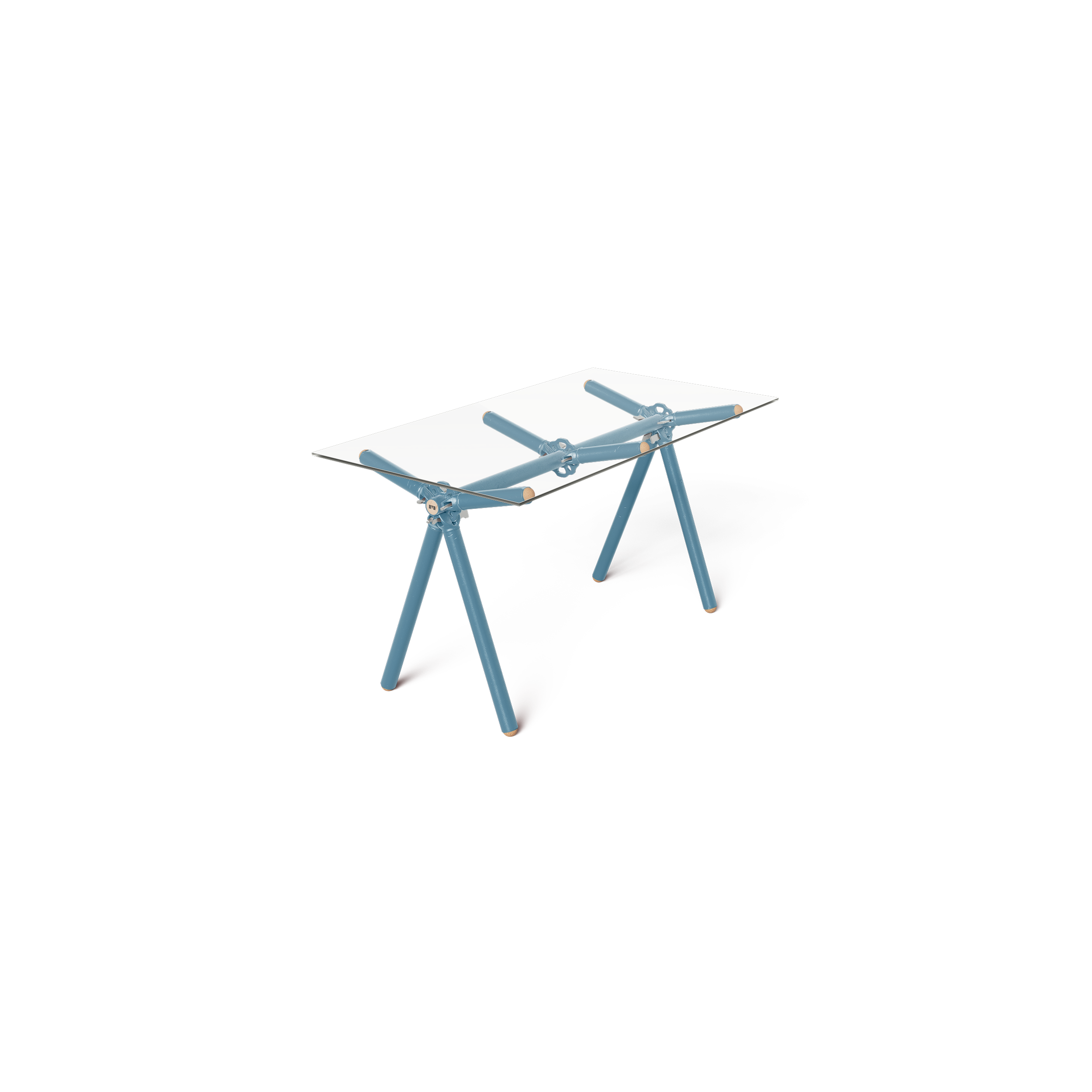 Table Clavex en Échafaudages Upcyclés, Modèle Réinventé