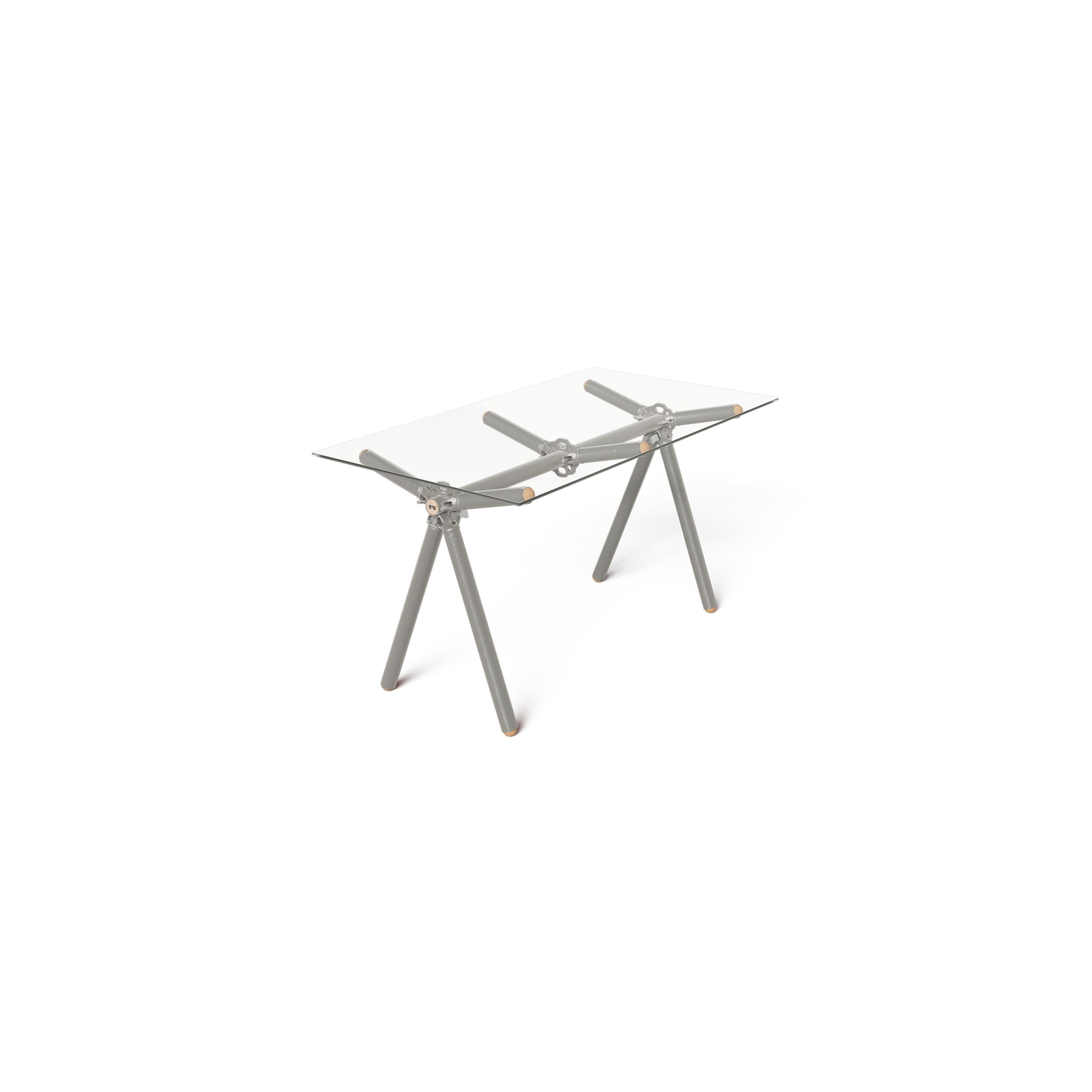 Table Clavex en Échafaudages Upcyclés, Modèle Réinventé