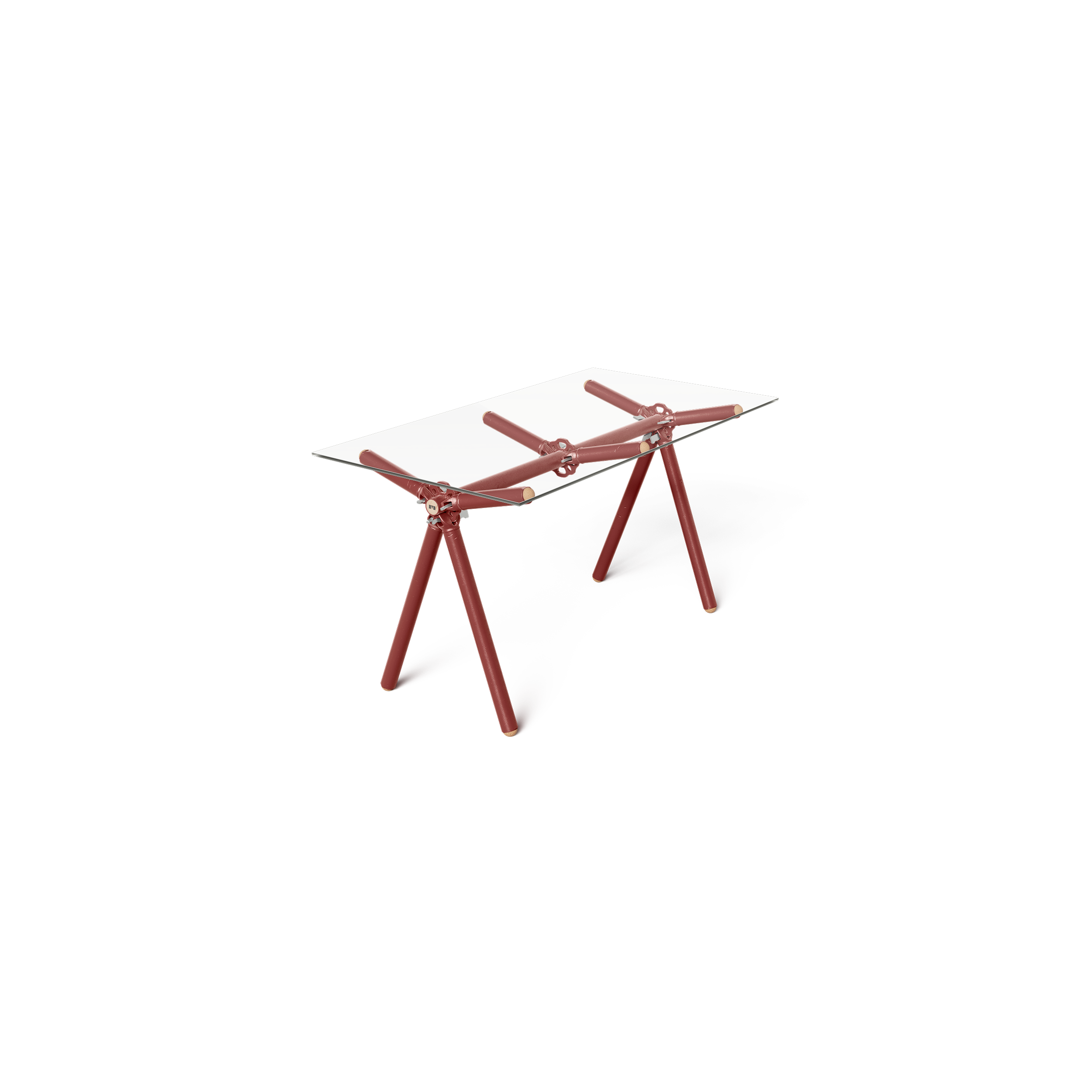 Table Clavex en Échafaudages Upcyclés, Modèle Réinventé