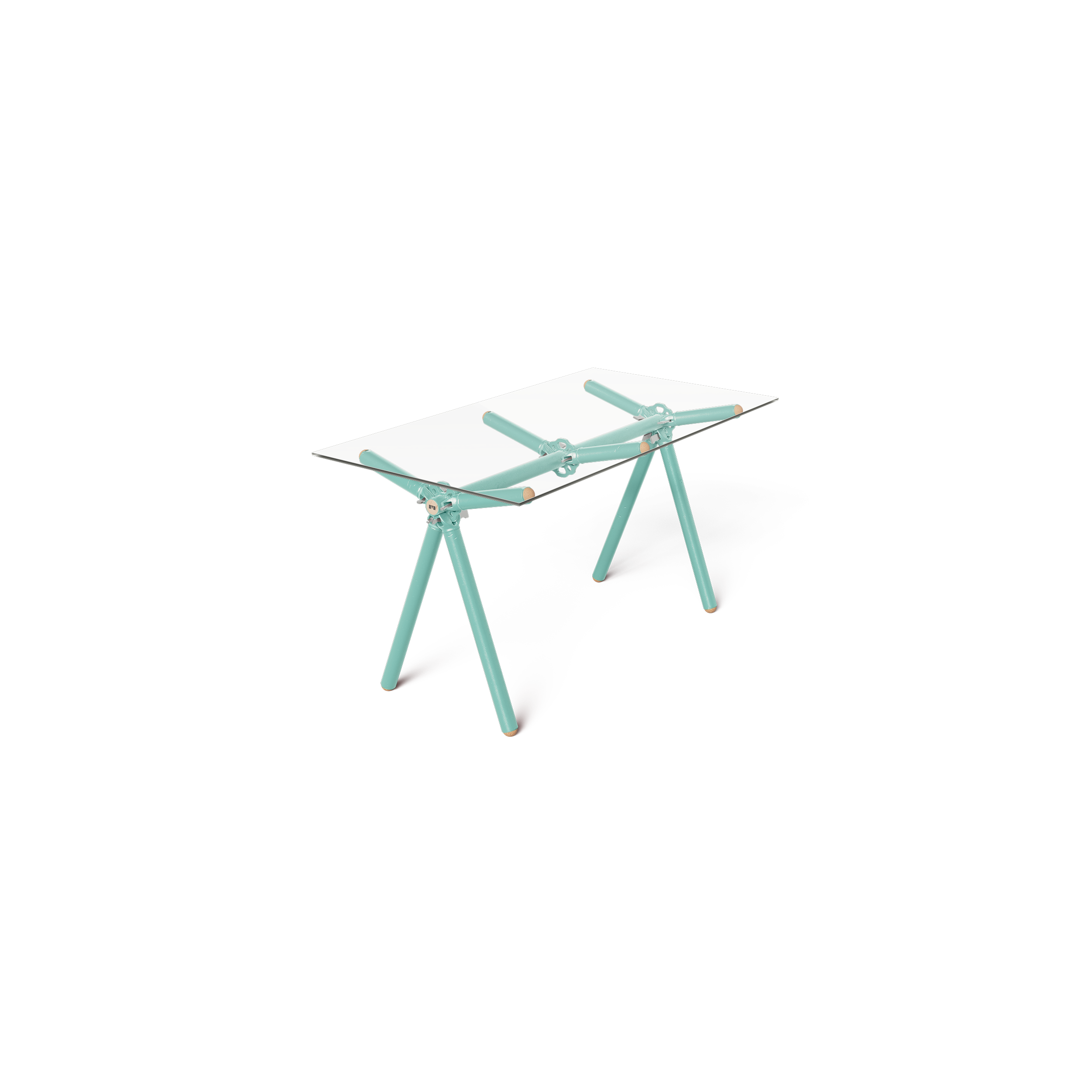 Table Clavex en Échafaudages Upcyclés, Modèle Réinventé
