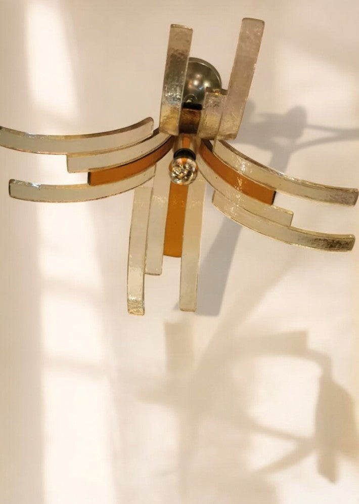 Lustre en Pâte de Verre par Carlo Nason pour Mazzega – Vers 1970