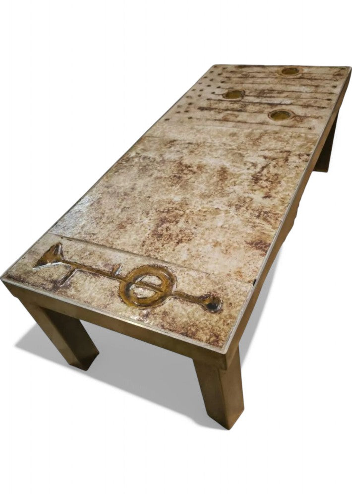 Table Basse en Céramique par Jean et Robert Cloutier – Vers 1960