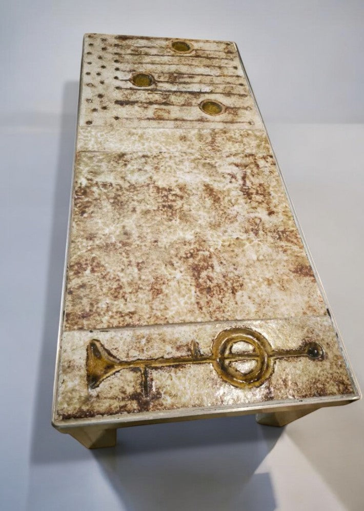 Table Basse en Céramique par Jean et Robert Cloutier – Vers 1960