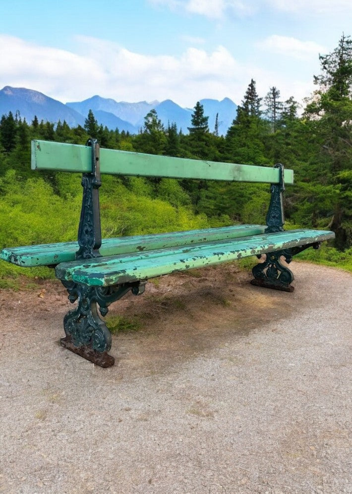 Grand Banc de Jardin Public de la Ville de Paris 1875 – Élégance et Histoire