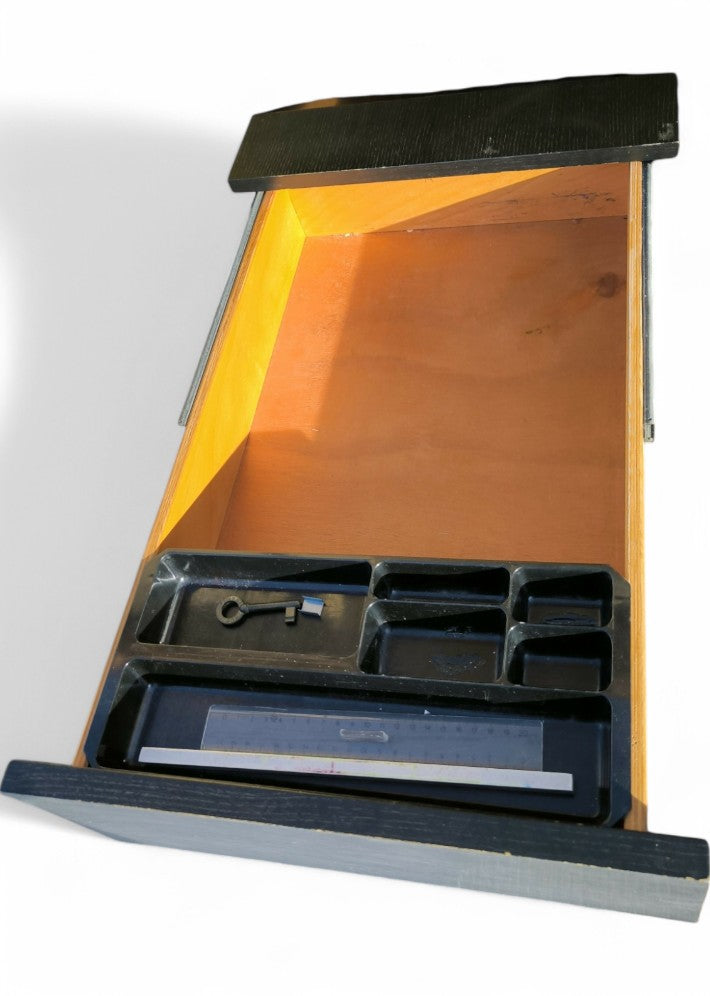 Bureau en Fonte d'Aluminium avec Plateau Verre Fumé par Etienne FERMIGIER vers 1970