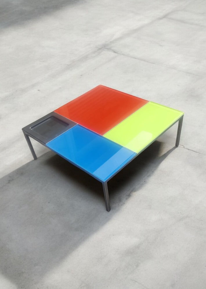 Table basse hommage à MONDRIAN par CIACCI