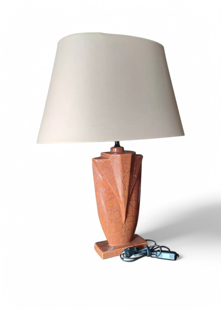Grande Lampe à Poser en Céramique Art Déco