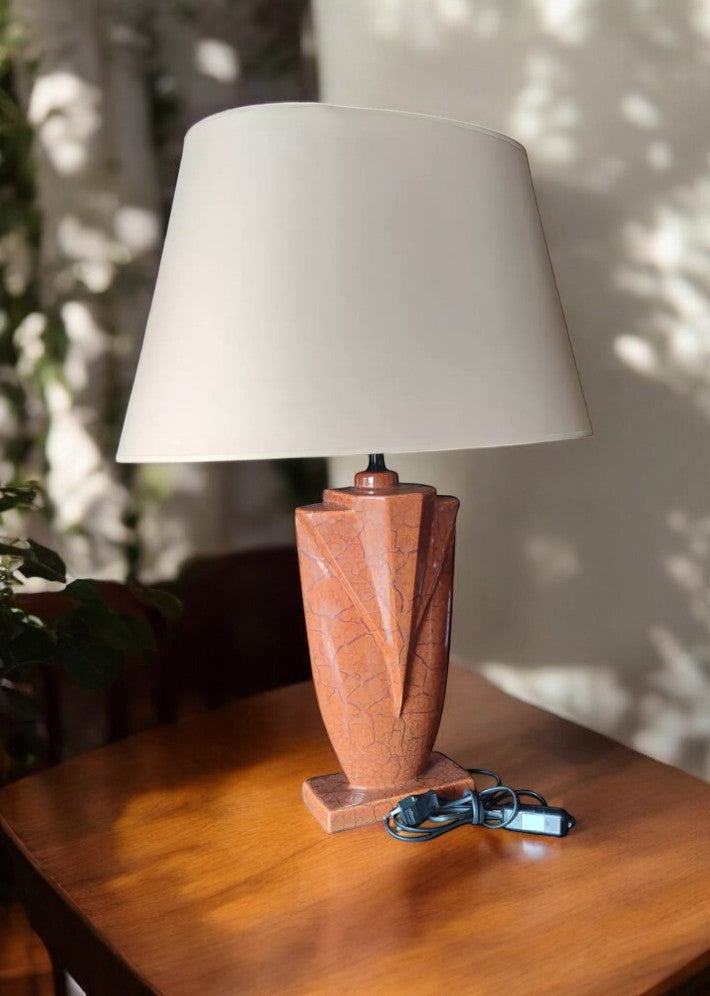 Grande Lampe à Poser en Céramique Art Déco