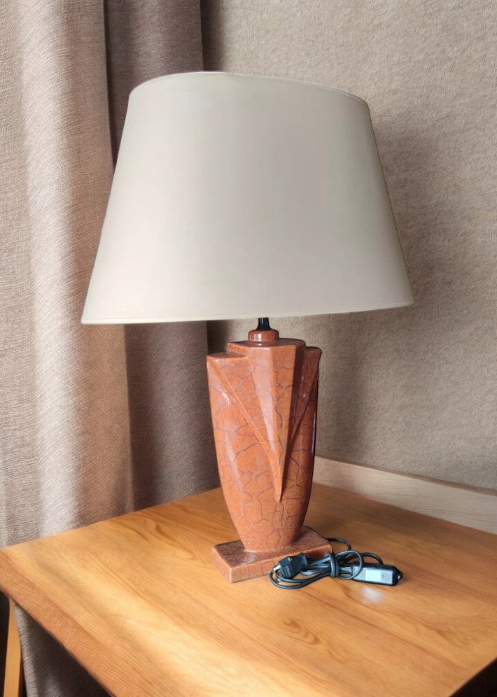 Grande Lampe à Poser en Céramique Art Déco