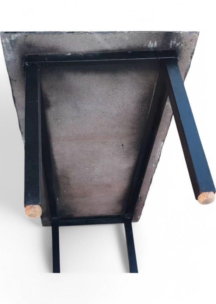 Table Basse en Céramique sur Pierre de Lave Vers 1950/60