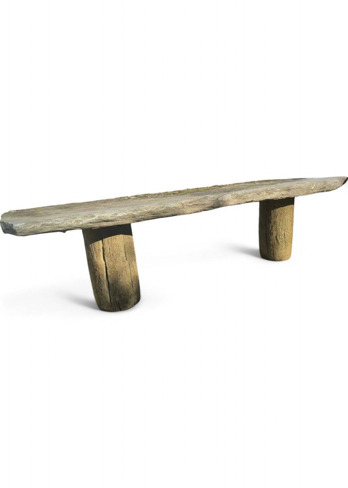 Grande Table Brutaliste en Ardoise
