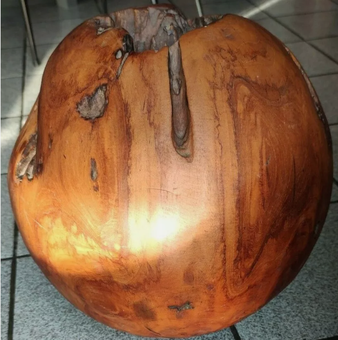 Sphère en Racine de Teck Ancienne