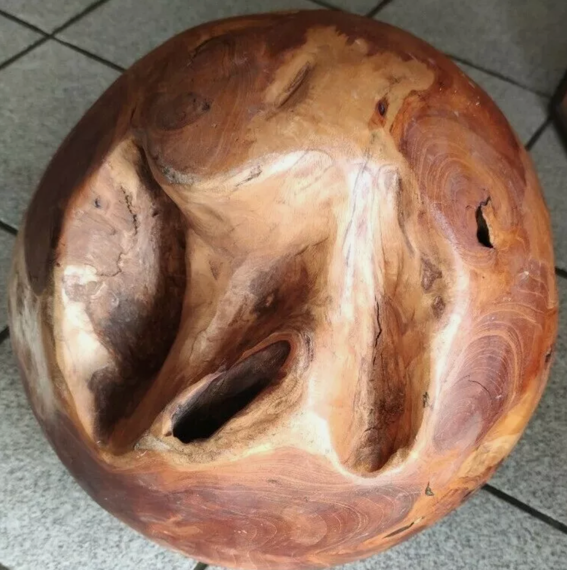 Sphère en Racine de Teck Ancienne