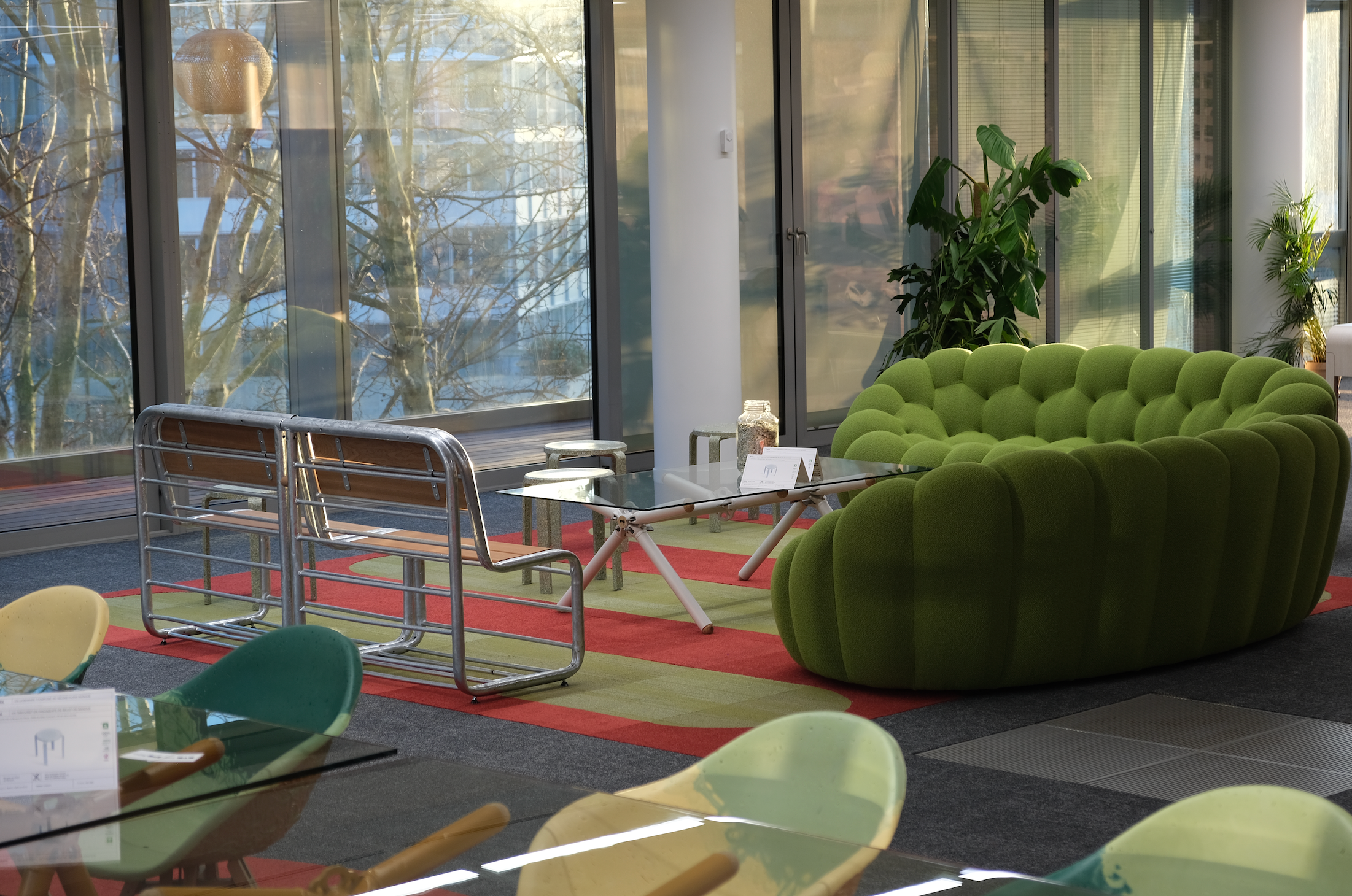 Banquette Bultan en Barrières Vauban Upcyclées - Extérieur