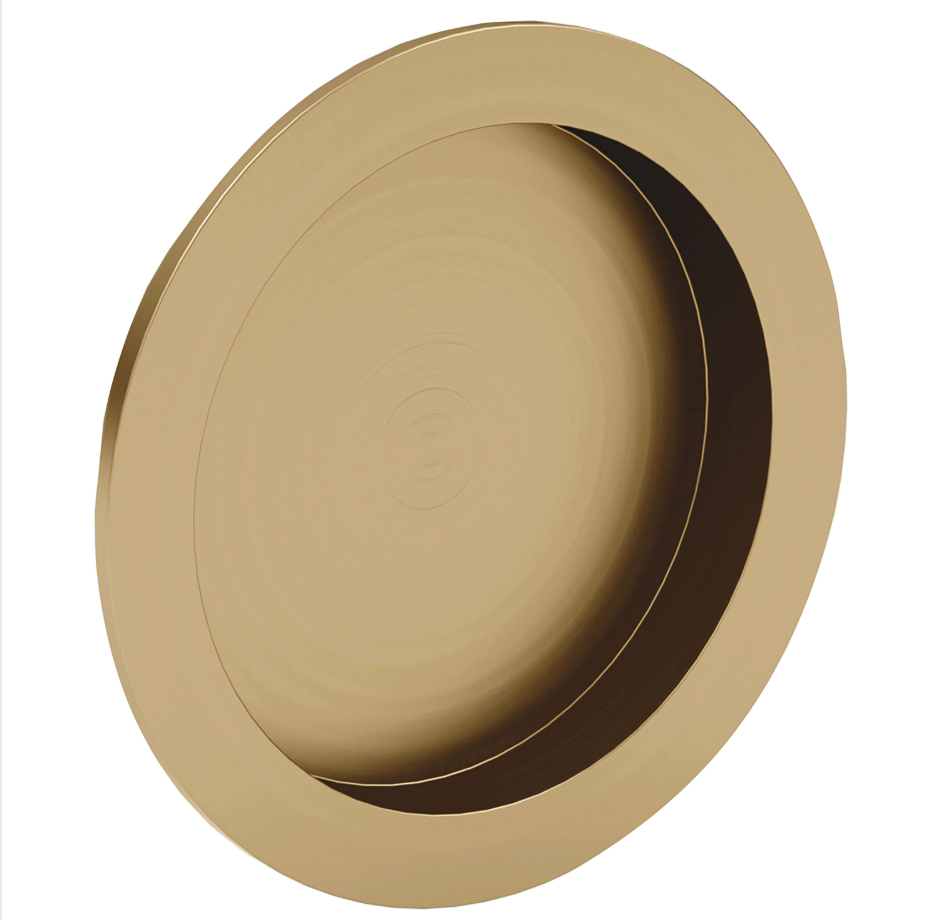 Poignée Cuvette Ronde Inox - Epoxy Doré Foncé