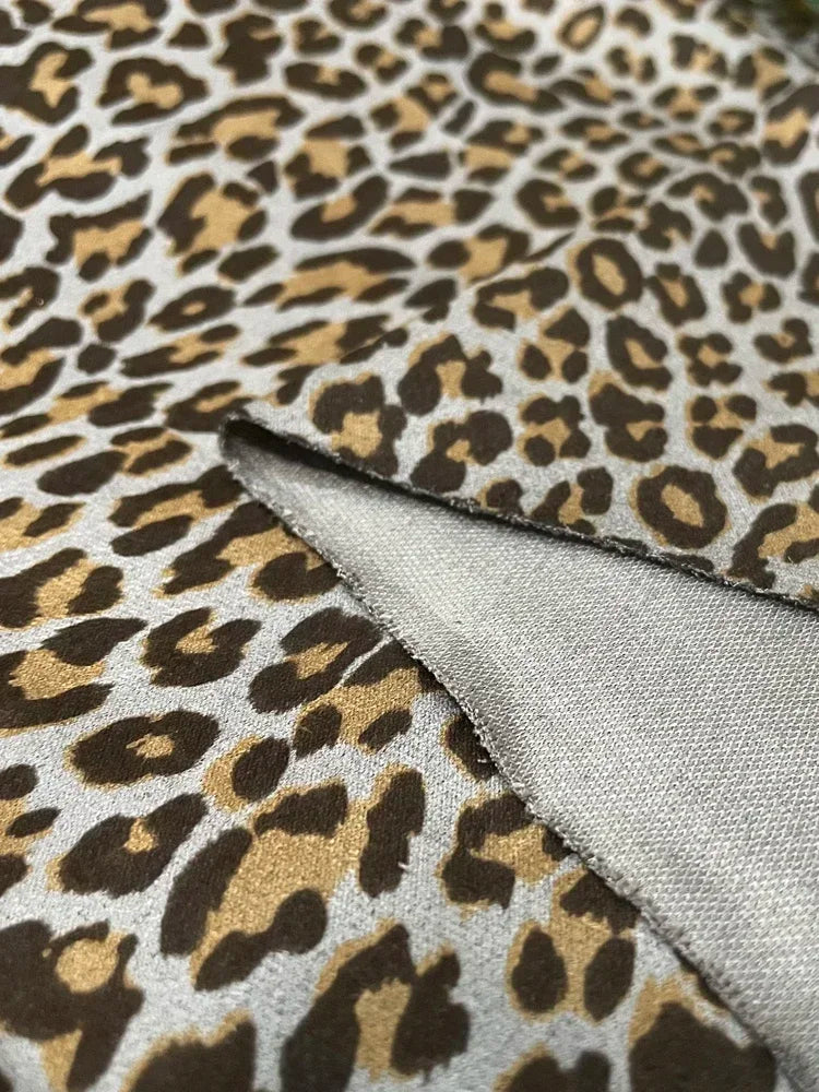 Tissu en Daim Imprimé Léopard