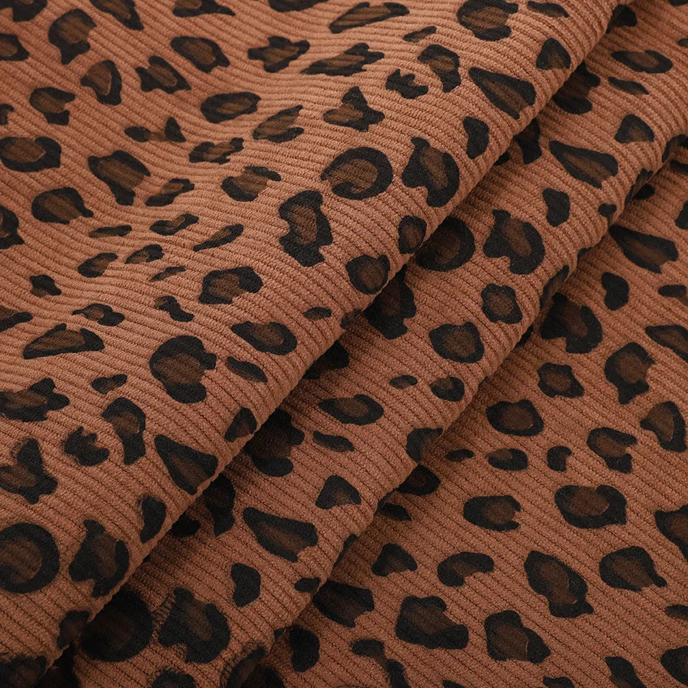 Tissu en Velours Côtelé "Ocelot"