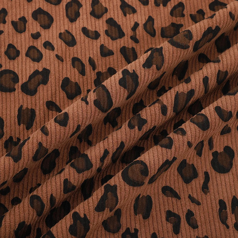 Tissu en Velours Côtelé "Ocelot"