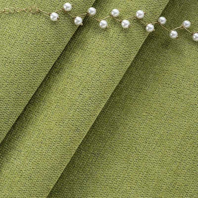 Tissu Chenille Uni Épais "Durabilité et Confort"