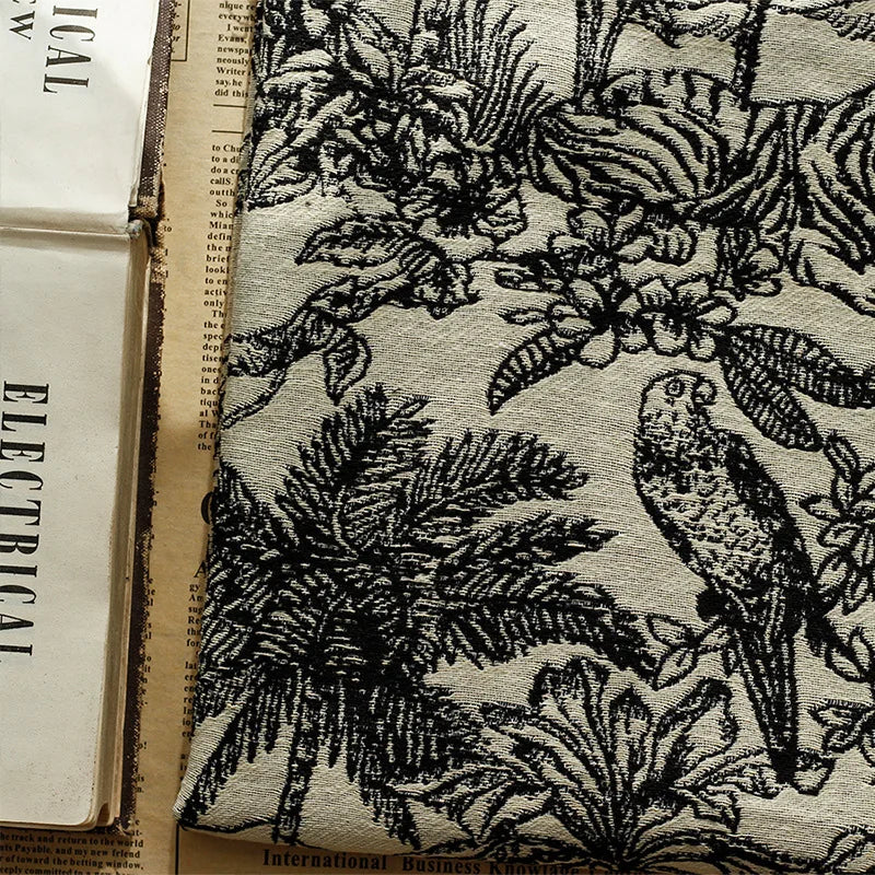Tissu Jacquard Teint en Fil "Éco-Responsable"