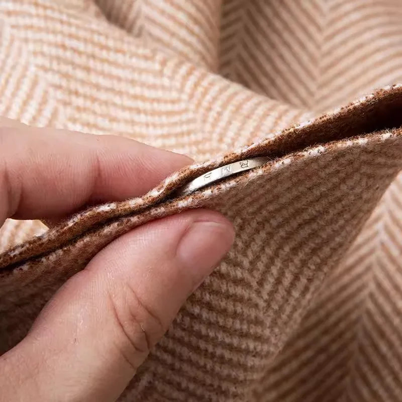 Tissu de Flanelle à Chevrons "Éco-Responsable"