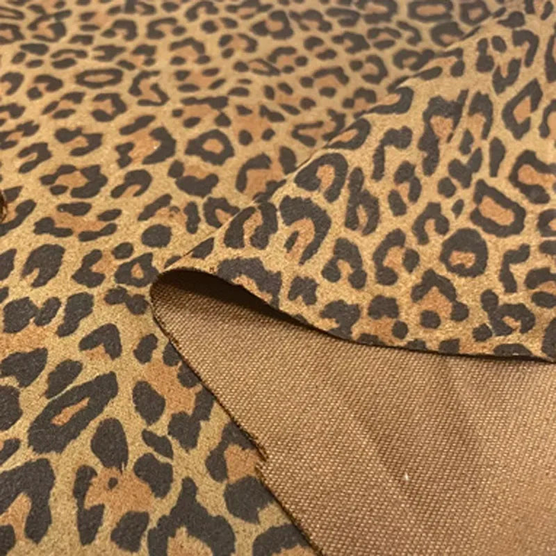 Tissu en Daim Imprimé Léopard