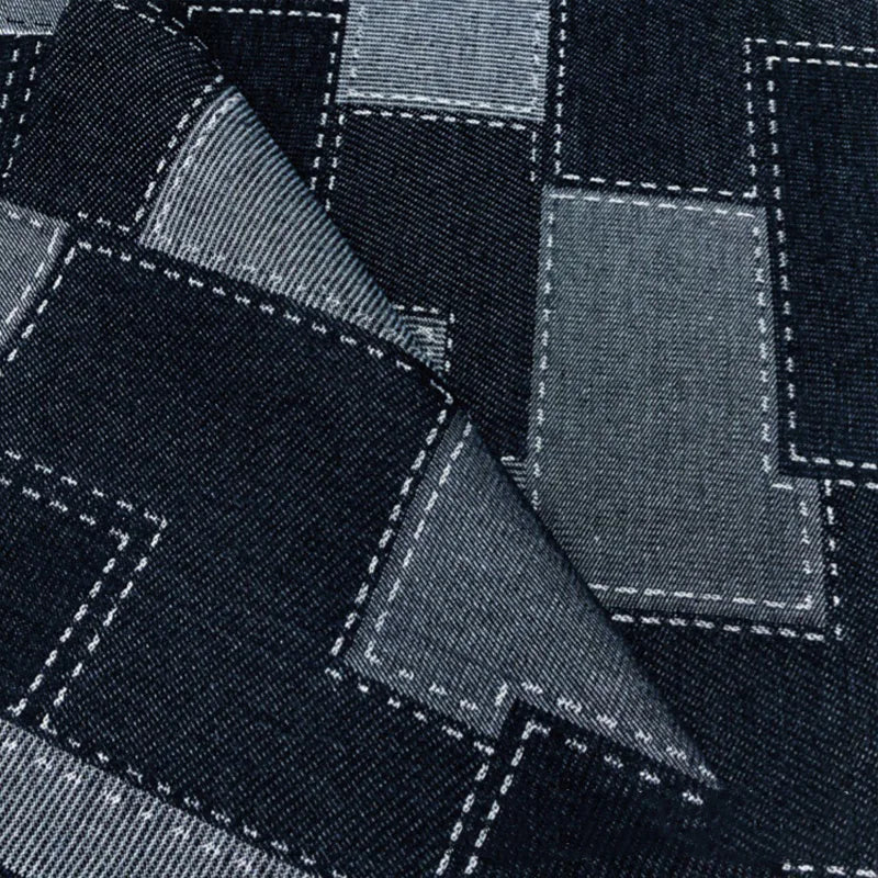Tissu en Denim Lavé "Vintage Chic"