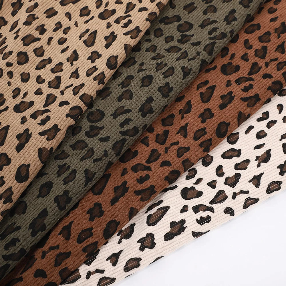Tissu en Velours Côtelé "Ocelot"