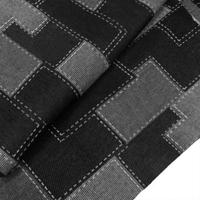 Tissu en Denim Lavé "Vintage Chic"