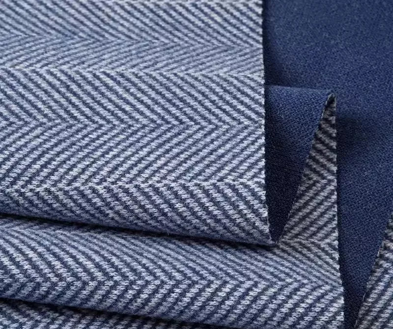 Tissu de Flanelle à Chevrons "Éco-Responsable"