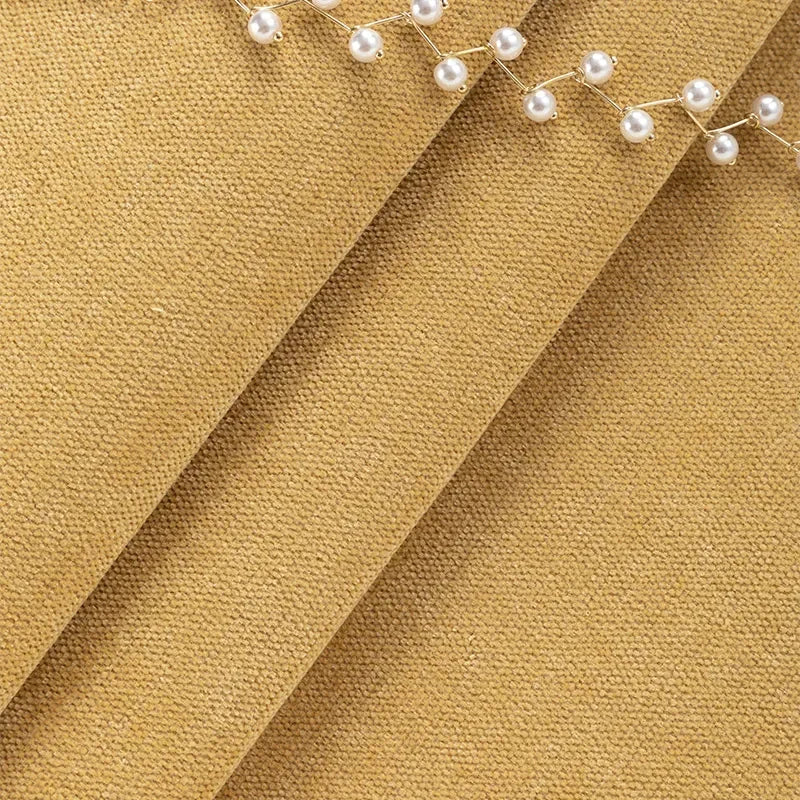 Tissu Chenille Uni Épais "Durabilité et Confort"