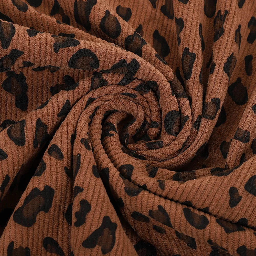 Tissu en Velours Côtelé "Ocelot"