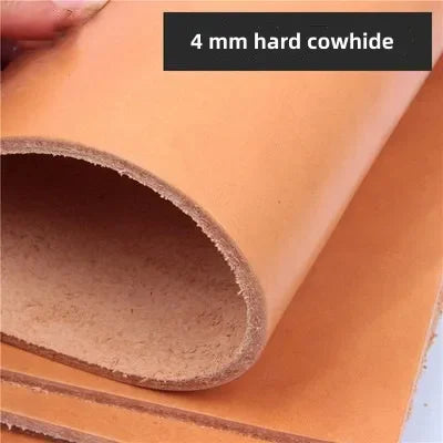 Cuir de Vachette Dur Épais "Artisanat et Durabilité" Orange