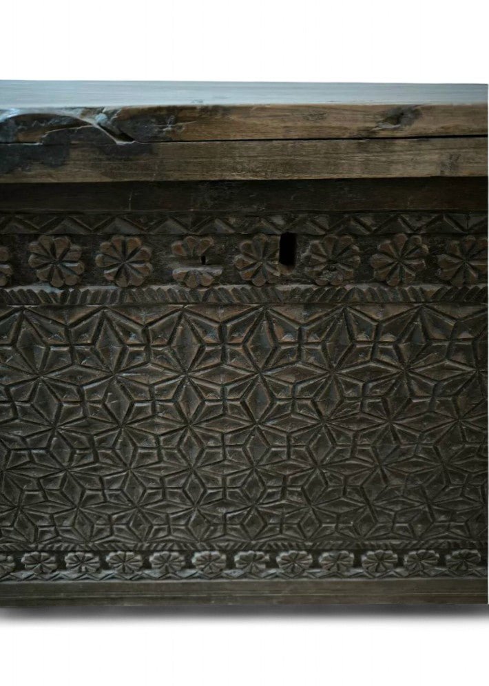 Ancien Coffre Art Populaire de Berger Cévenol du XVIIème Siècle - Ethic Atelier