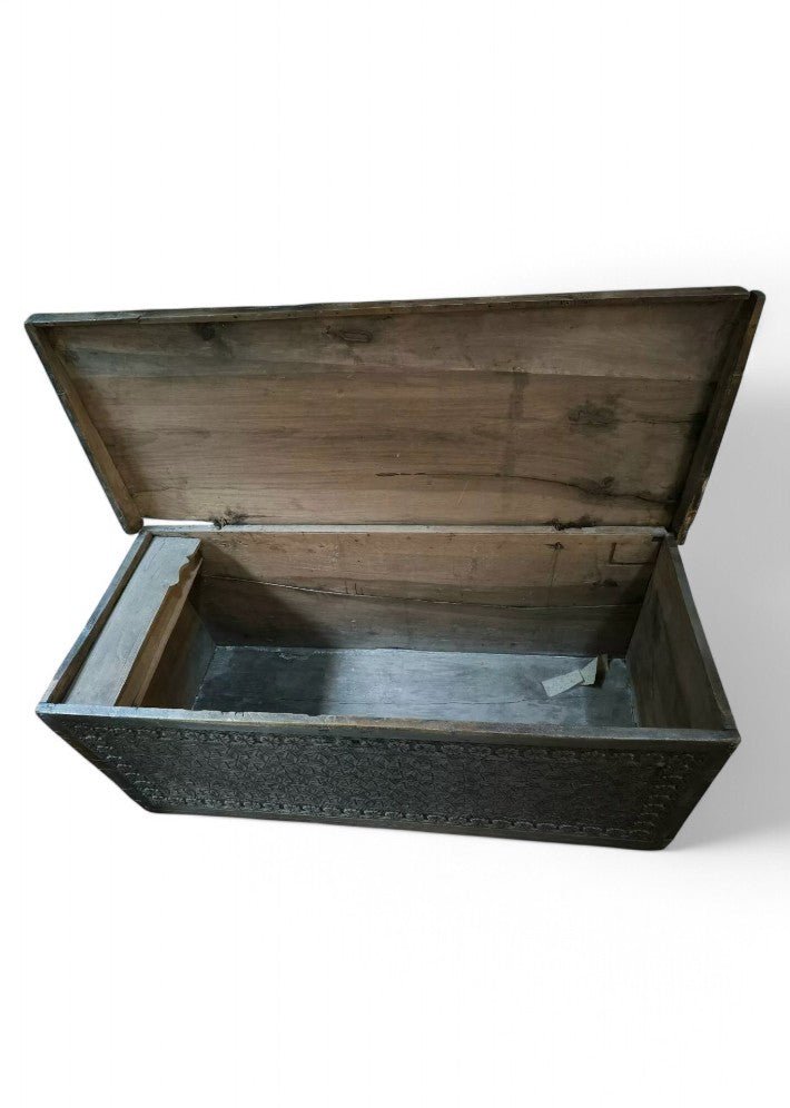 Ancien Coffre Art Populaire de Berger Cévenol du XVIIème Siècle - Ethic Atelier