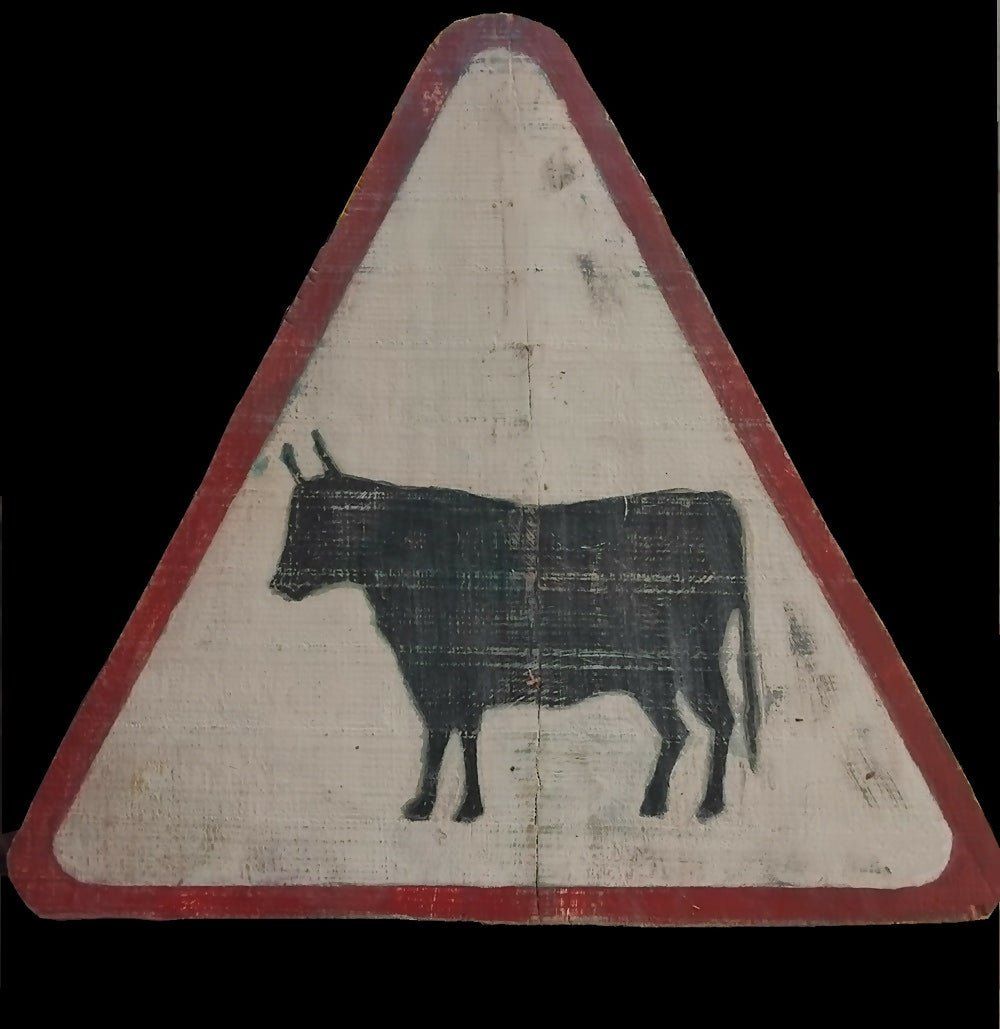 ancien panneau de signalisation - Ethic Atelier