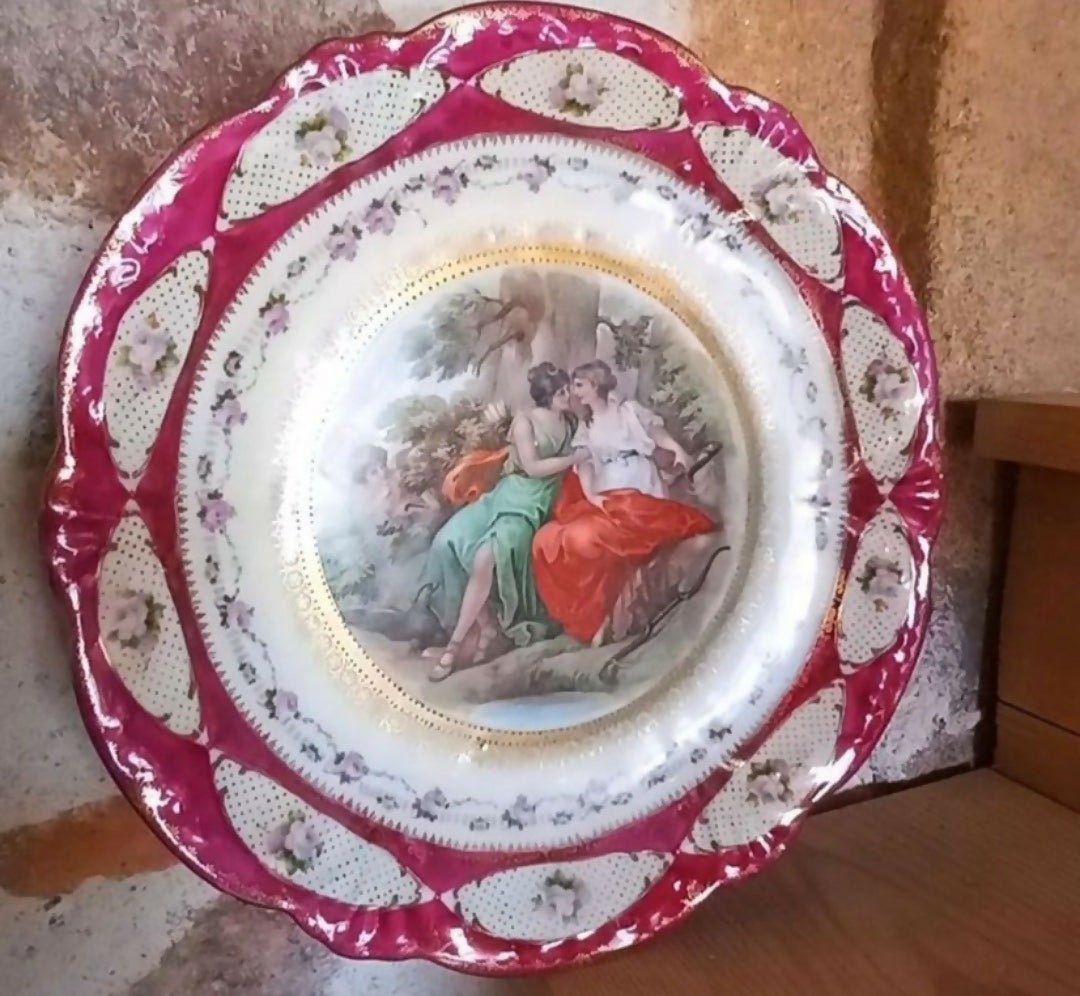 Assiette murale décorative de Saxe - Ethic Atelier