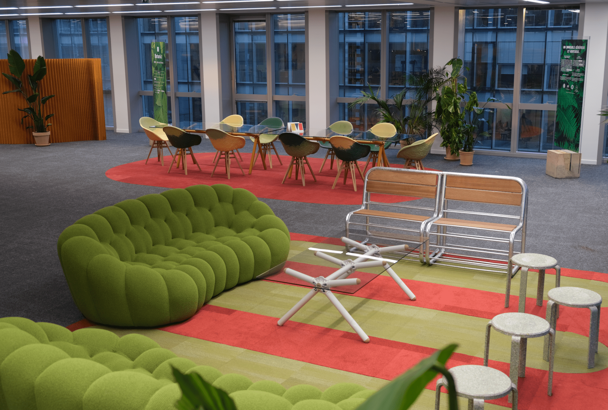 Banquette Bultan en Barrières Vauban Upcyclées - Extérieur - Ethic Atelier