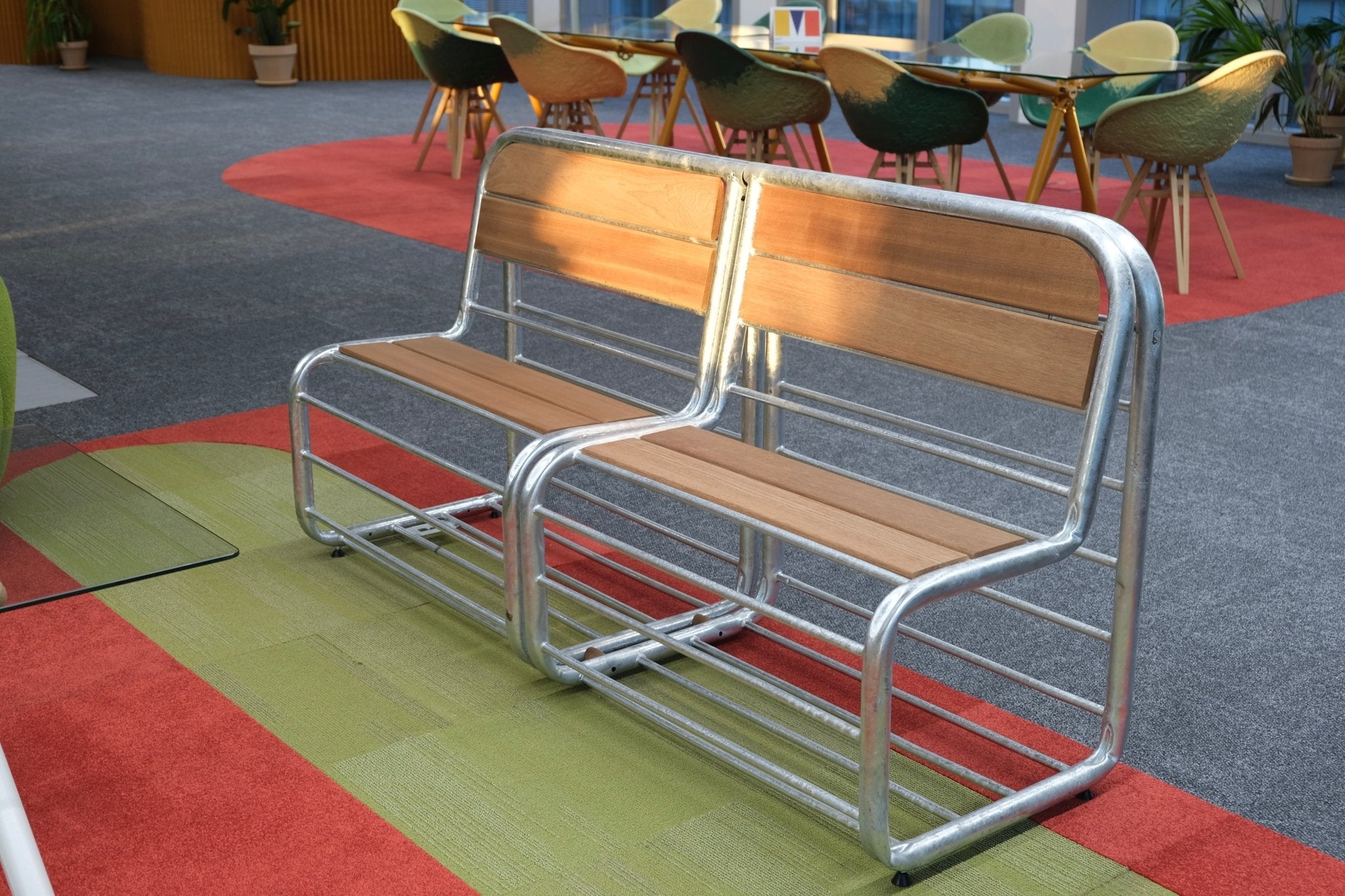 Banquette Bultan en Barrières Vauban Upcyclées - Extérieur - Ethic Atelier