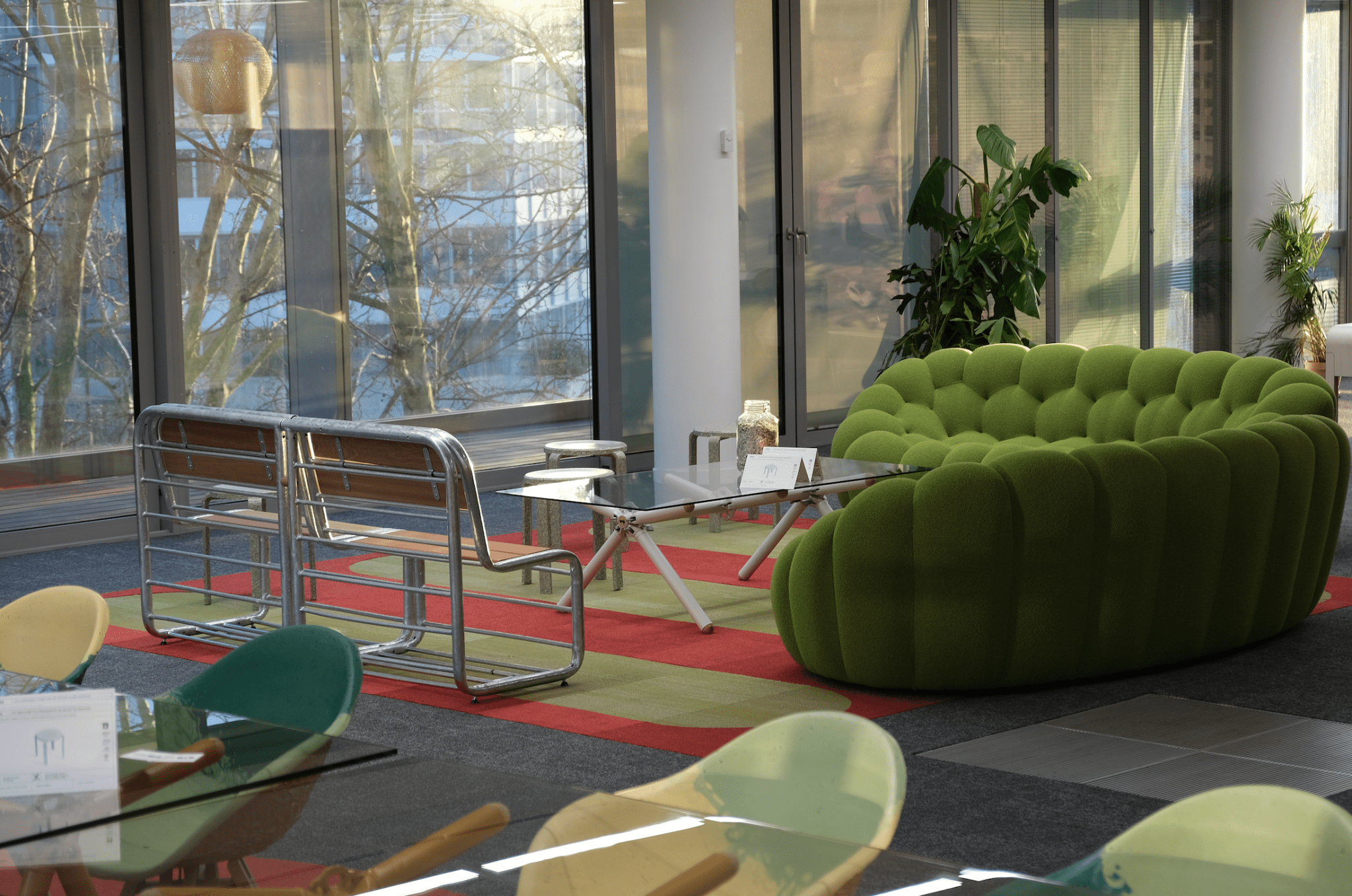 Banquette Bultan en Barrières Vauban Upcyclées - Intérieur - Ethic Atelier