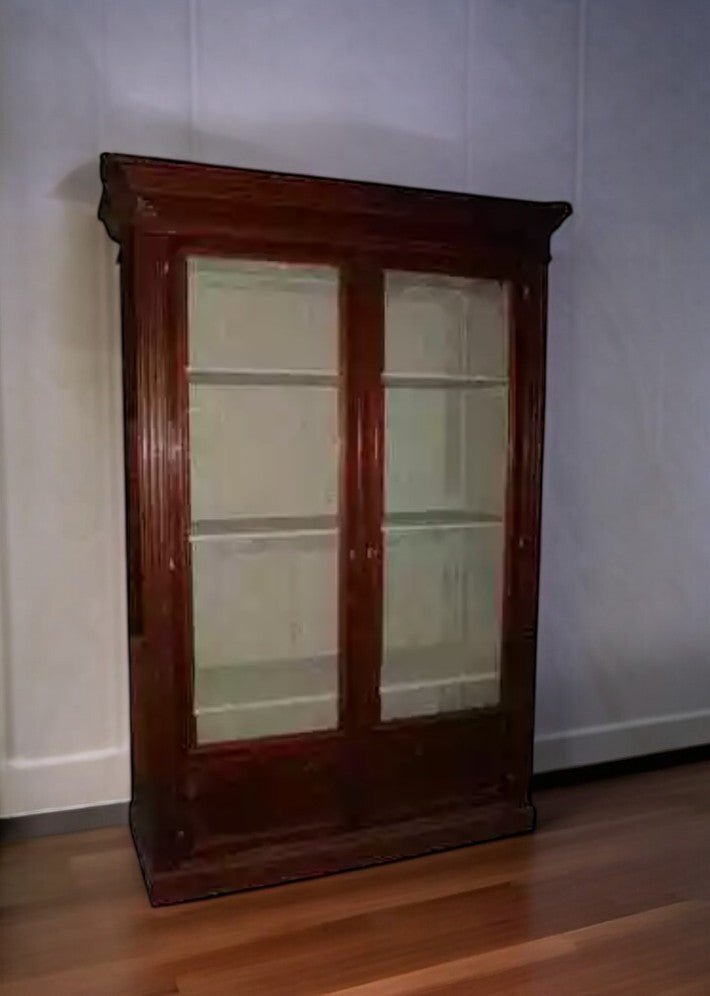 Bibliothèque de la Fin du XIXe Siècle en Acajou de Cuba - Ethic Atelier