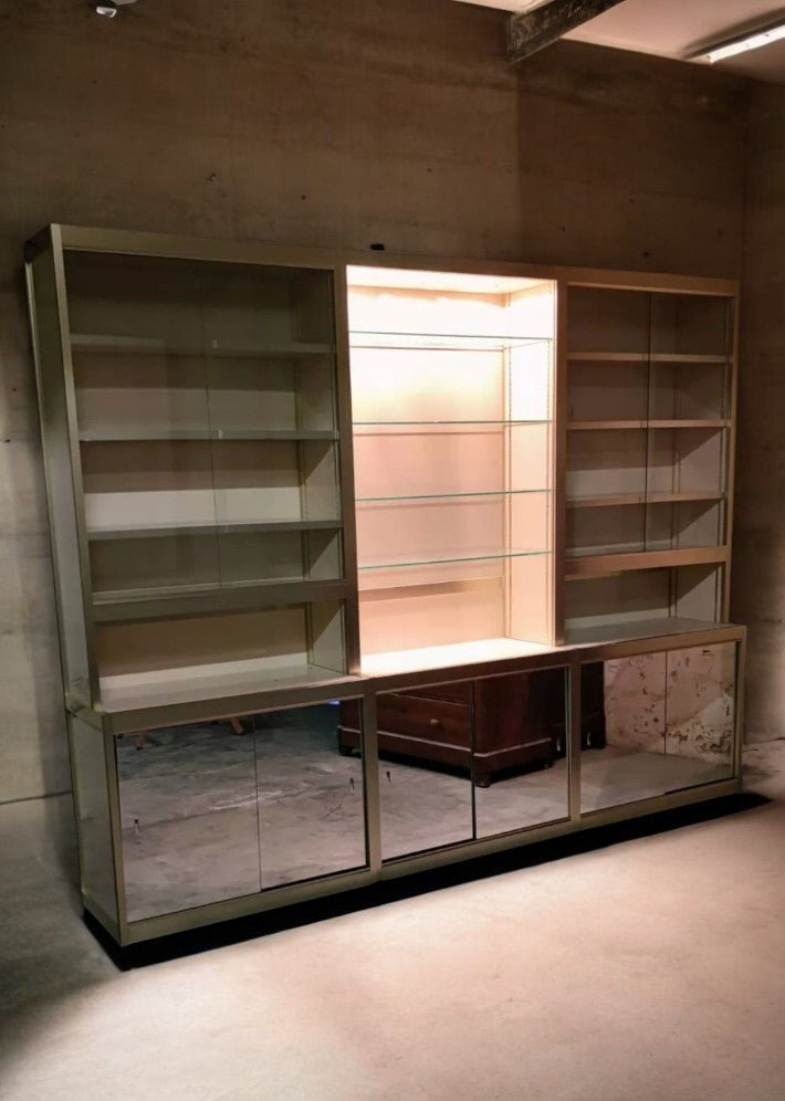 Bibliothèque Modulaire Vintage en Métal et Mélamine - Ethic Atelier