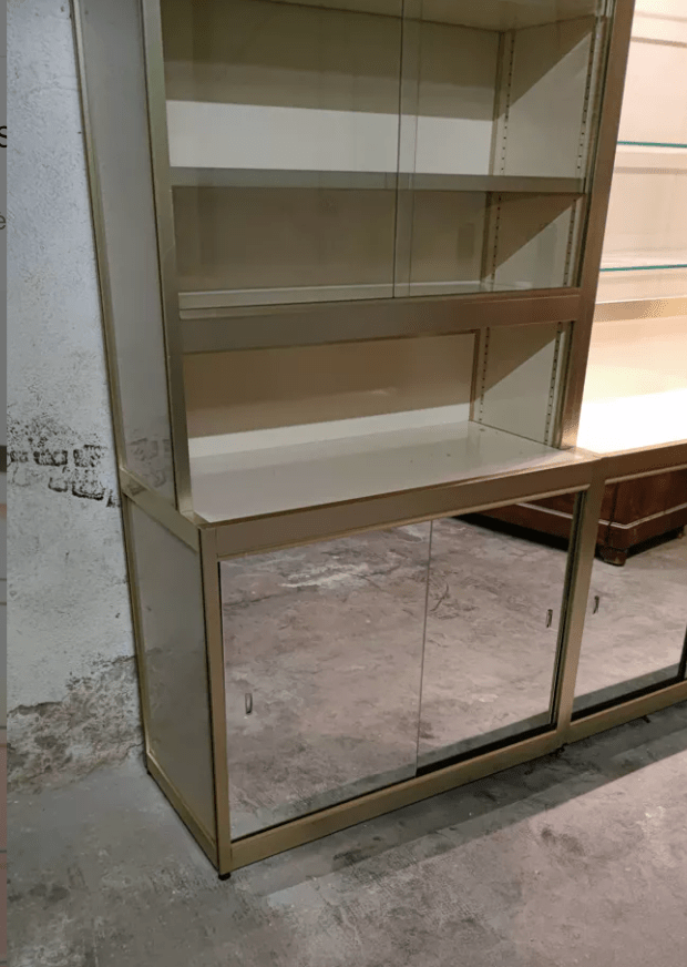 Bibliothèque Modulaire Vintage en Métal et Mélamine - Ethic Atelier