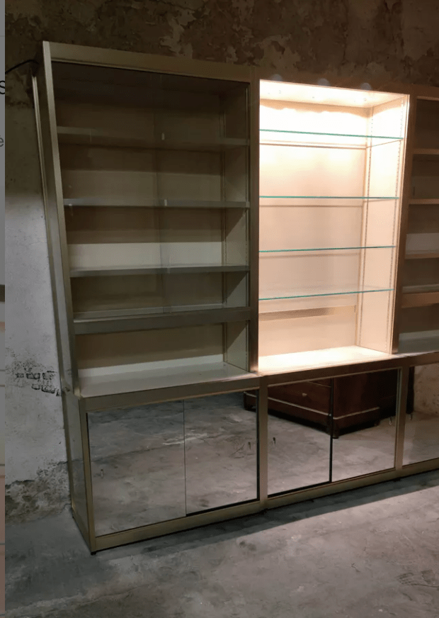 Bibliothèque Modulaire Vintage en Métal et Mélamine - Ethic Atelier