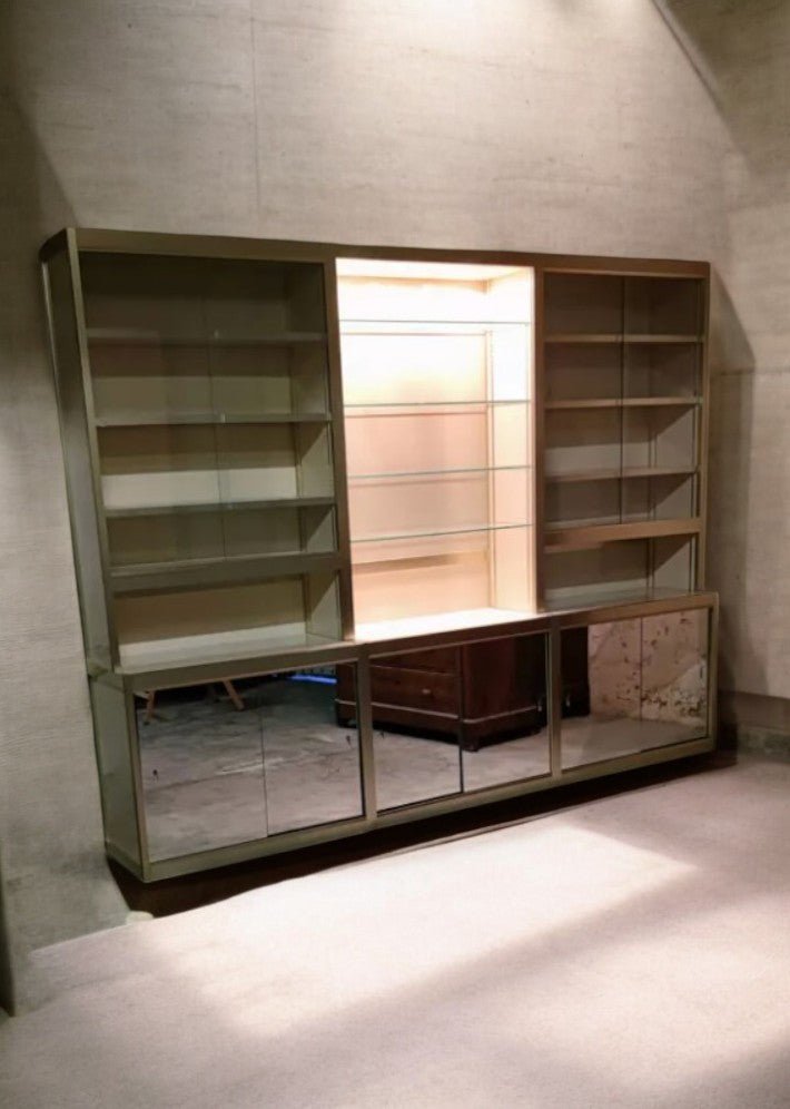 Bibliothèque Modulaire Vintage en Métal et Mélamine - Ethic Atelier