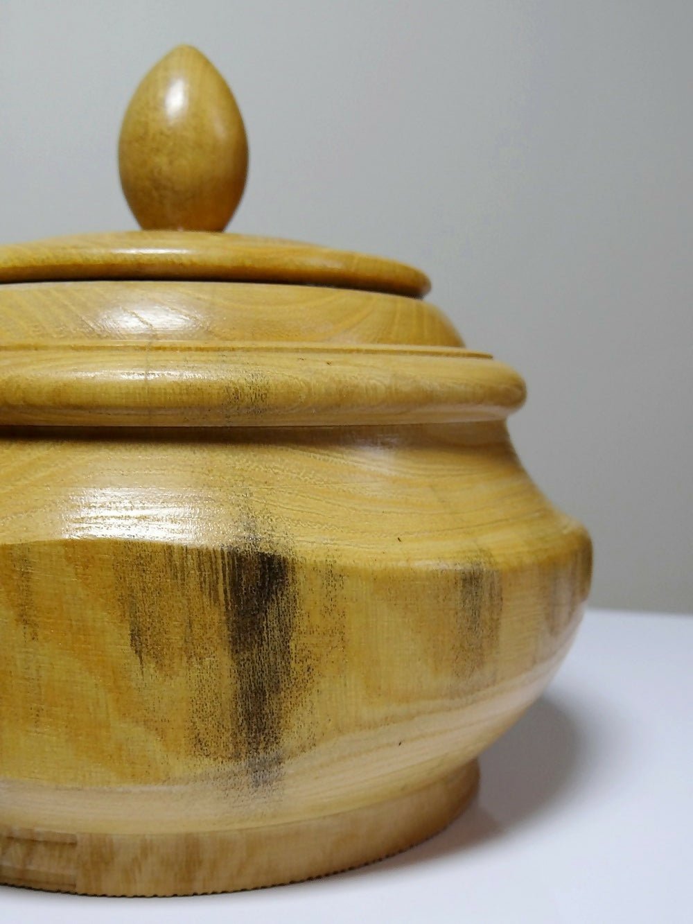 Boite en bois tourné clair vintage - Ethic Atelier - Ethic Atelier