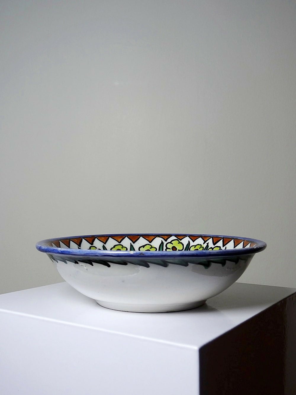 Bol coupe en céramique peint main arménienne Balian des années 1950 - 60 Jerusalem - Ethic Atelier