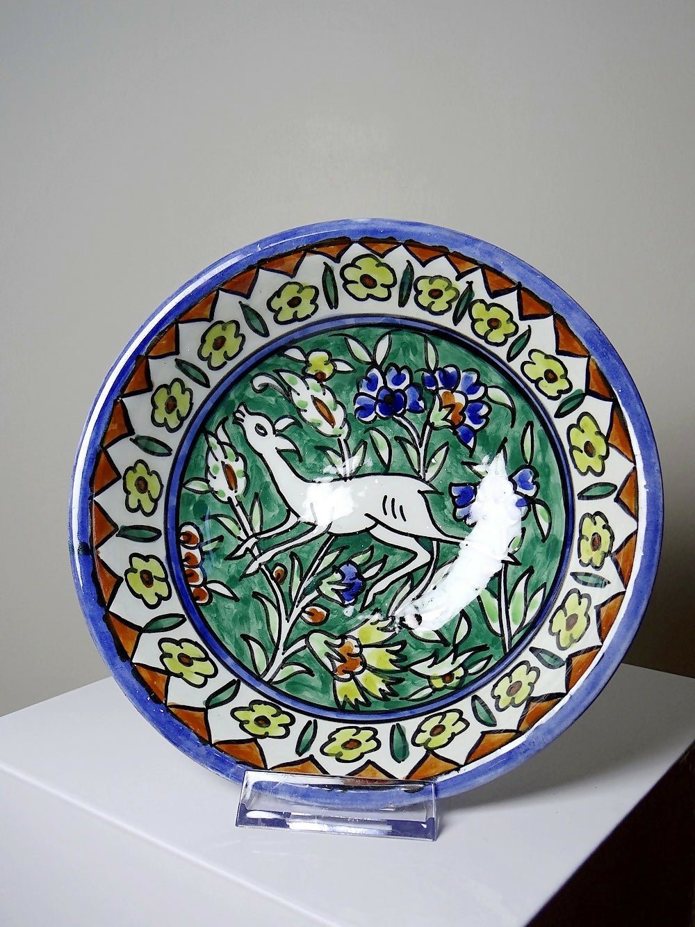 Bol coupe en céramique peint main arménienne Balian des années 1950 - 60 Jerusalem - Ethic Atelier