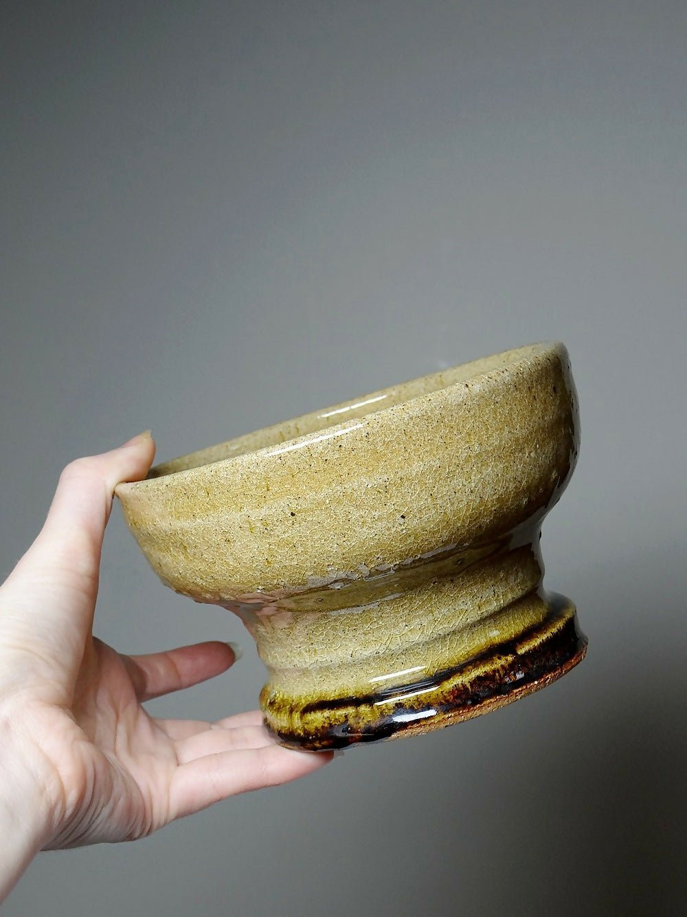 Bol en céramique Iga - Pièce unique, glaçure de cendres - Ethic Atelier